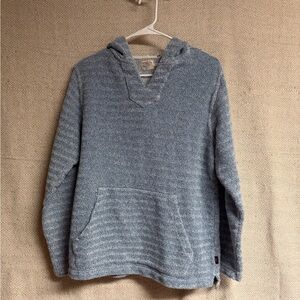 Blue and white striped Faherty hoodie #stripes